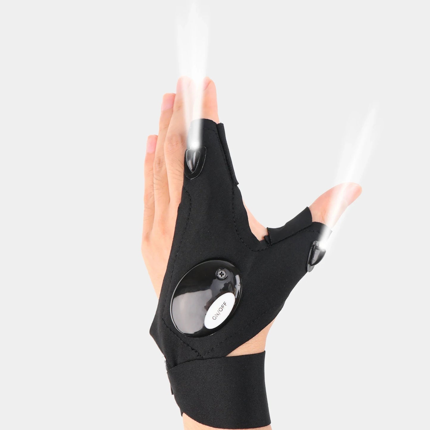 LED Half-Finger Glove