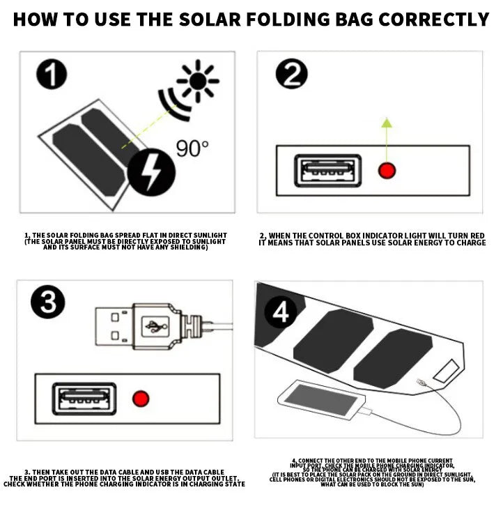 Foldable Solar Device Charger