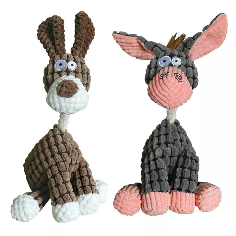 Donkey Corduroy Chew Toy: Fun for Furry Friends!