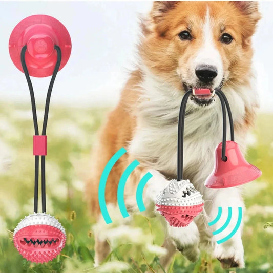 Interactive Slow Feeder Dog Ball with Suction Cup for  Dogs