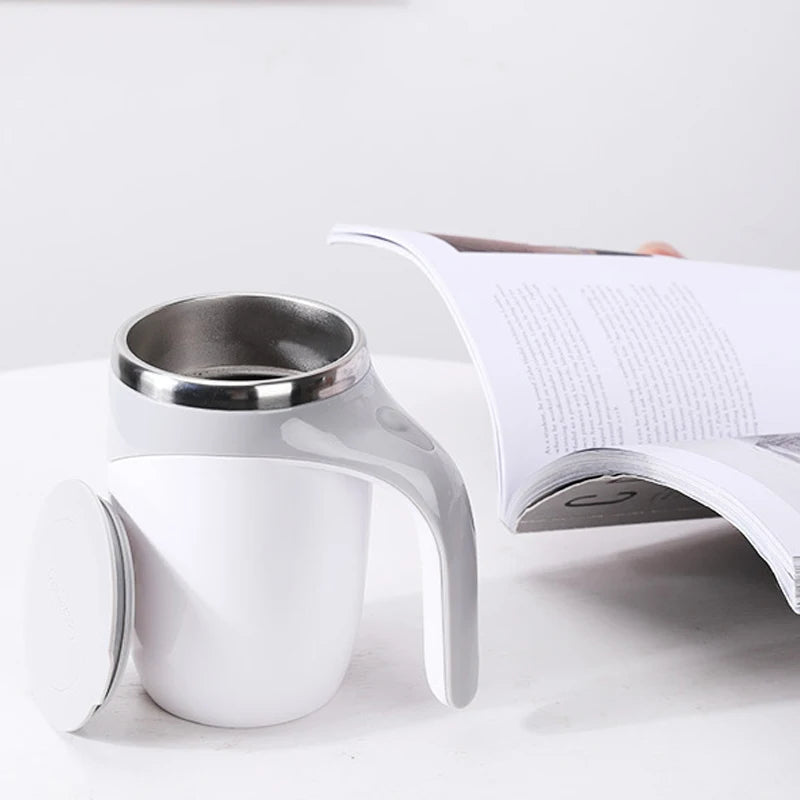 Automatic Stirring Mug – Portable Stainless Steel Coffee Mixer