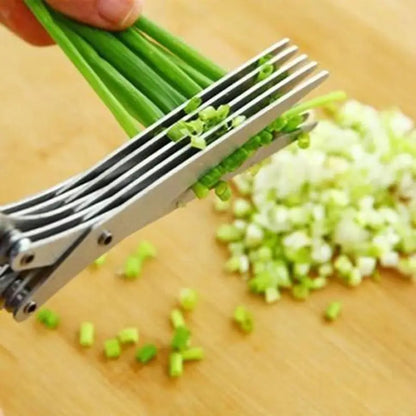 Multi-Layer Kitchen Scissors – Stainless Steel Vegetable Cutter