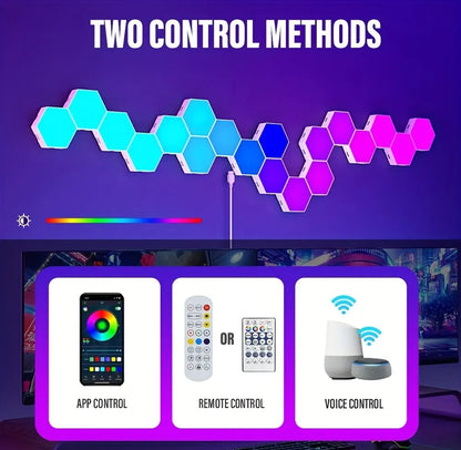 Colour Changing Hex Wall Light