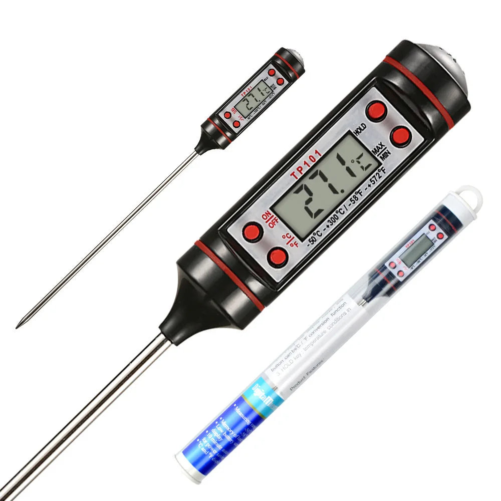 Digital Food Thermometer – Electronic Probe for Baking & Cooking