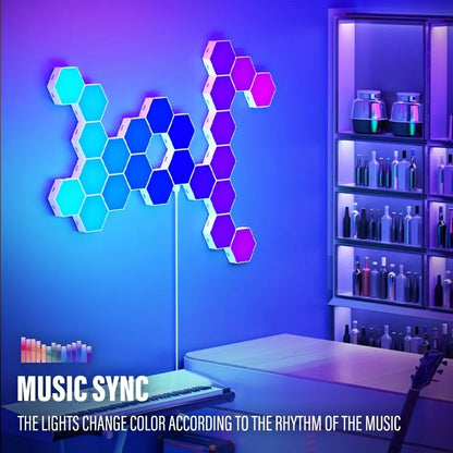 Colour Changing Hex Wall Light