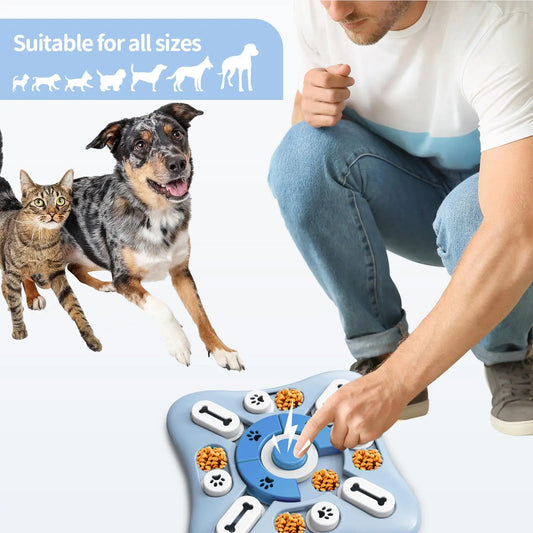 Interactive Slow Feeder Puzzle Toy for Pets