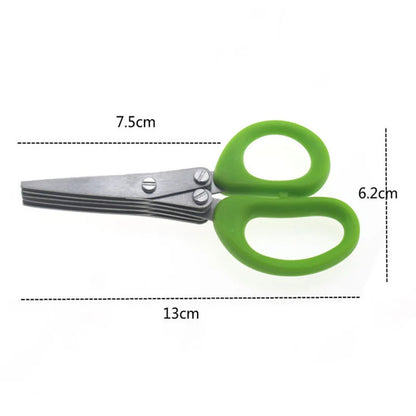 Multi-Layer Kitchen Scissors – Stainless Steel Vegetable Cutter