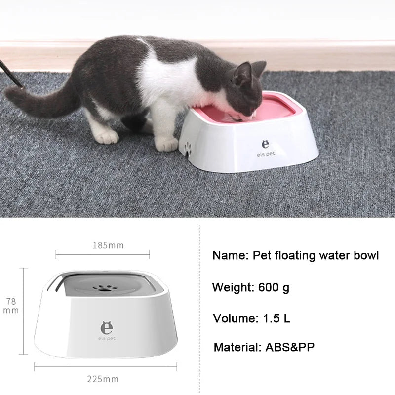 Anti-Spill Floating  Water Bowl for pets