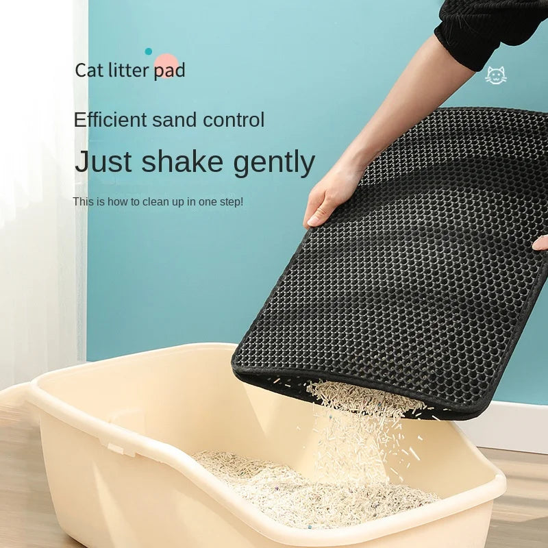 Double Layer Waterproof Cat Litter Mat