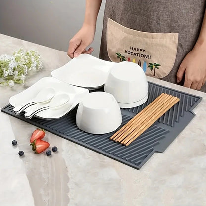 Silicone Folding Dish Drying Mat – Heat Resistant & Eco-Friendly