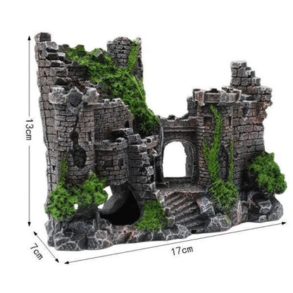 Enchanting Castle Aquarium Ornament