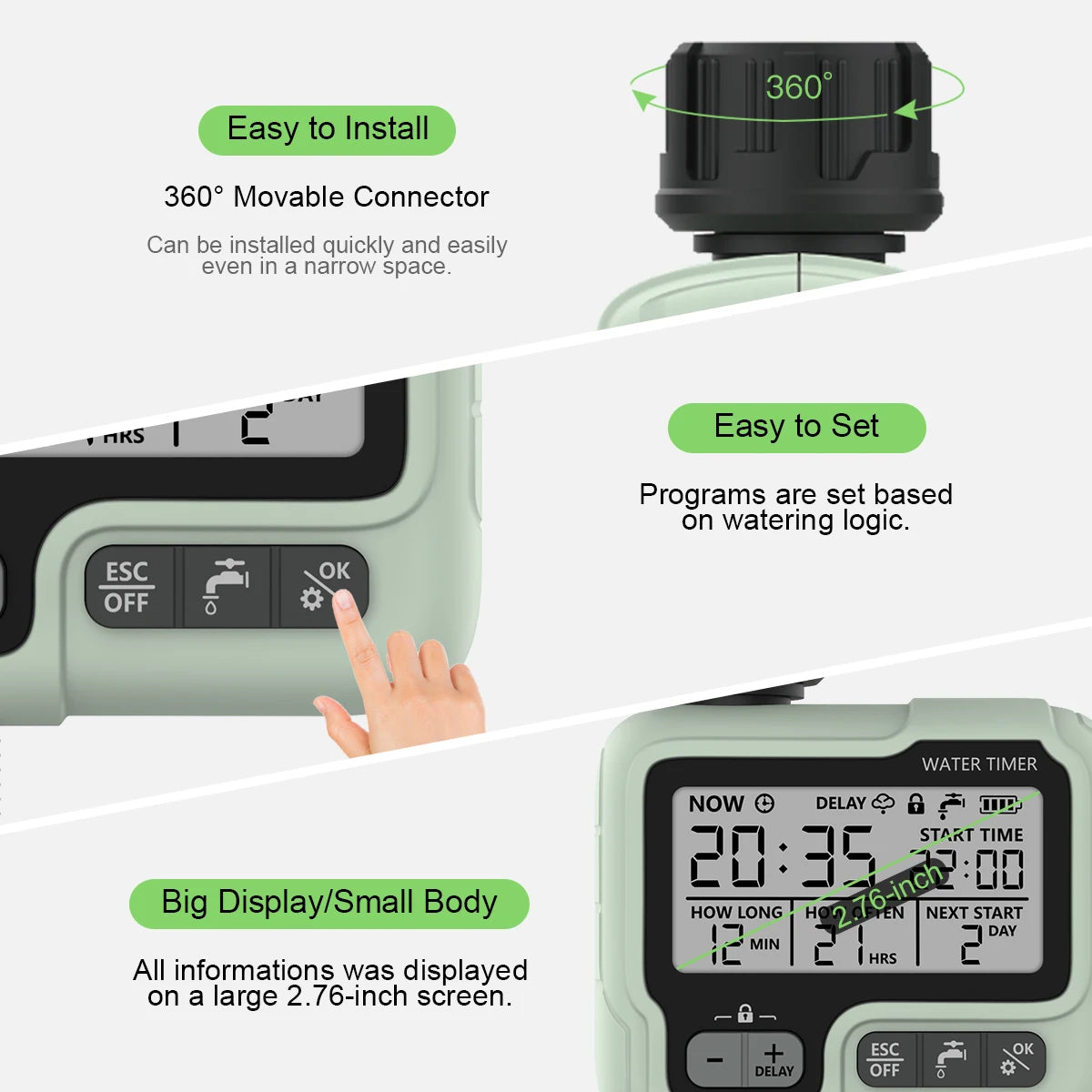 Automatic Digital Water Timer Garden Irrigation Sprinkler