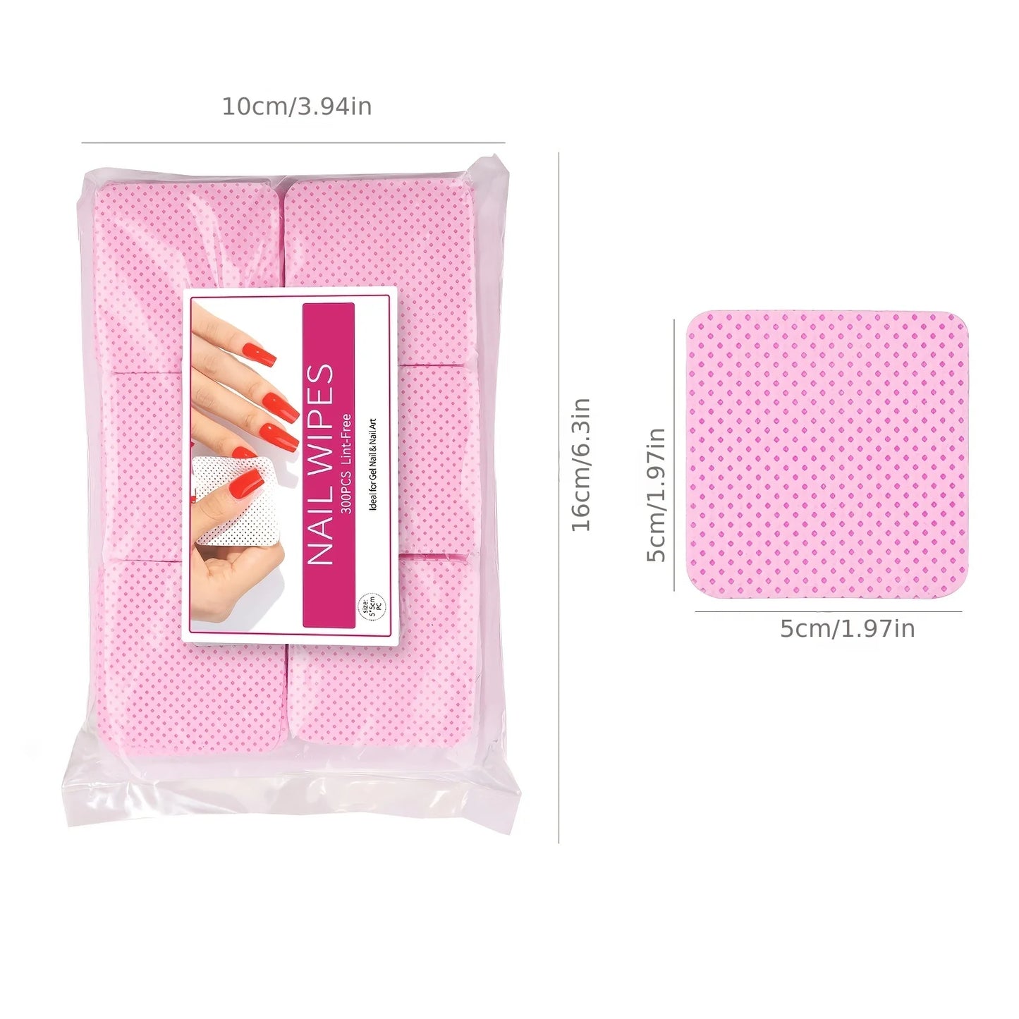 Nail Polish Remover Wipes, Non-Woven Nail Cleaning Pads