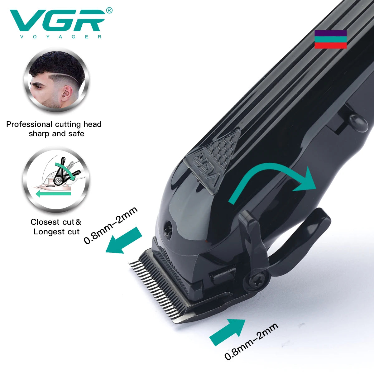 Cordless Hair Clipper - Professional Rechargeable Trimmer