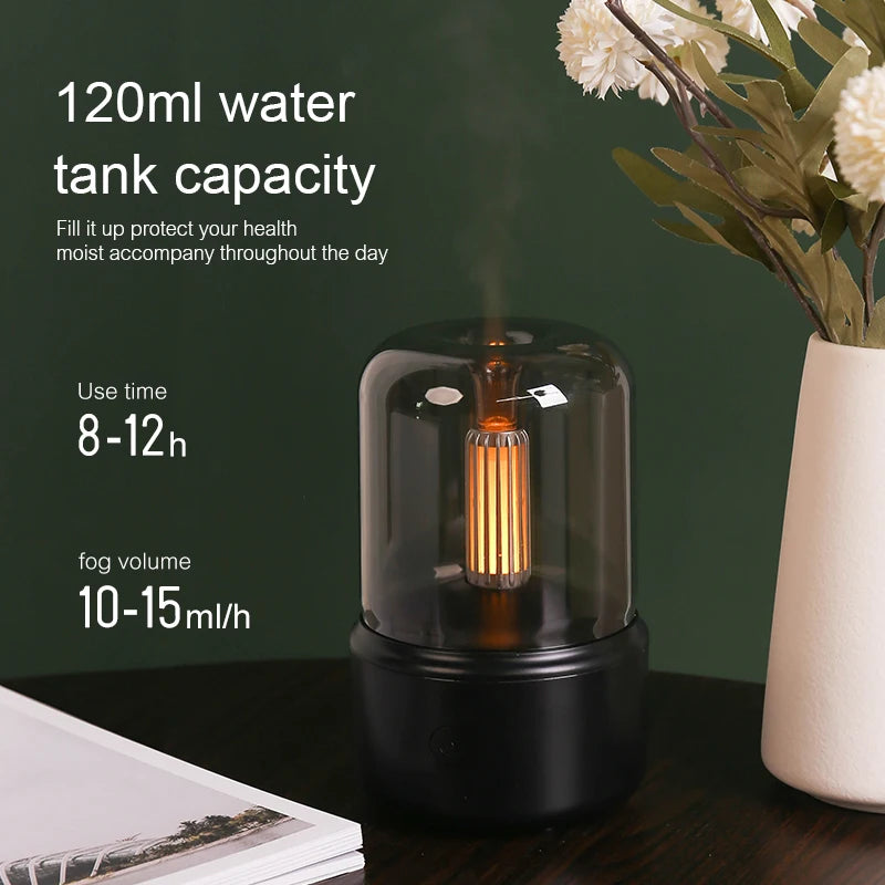 USB Mini Aroma Diffuser – Portable Oil Humidifier & Night Light