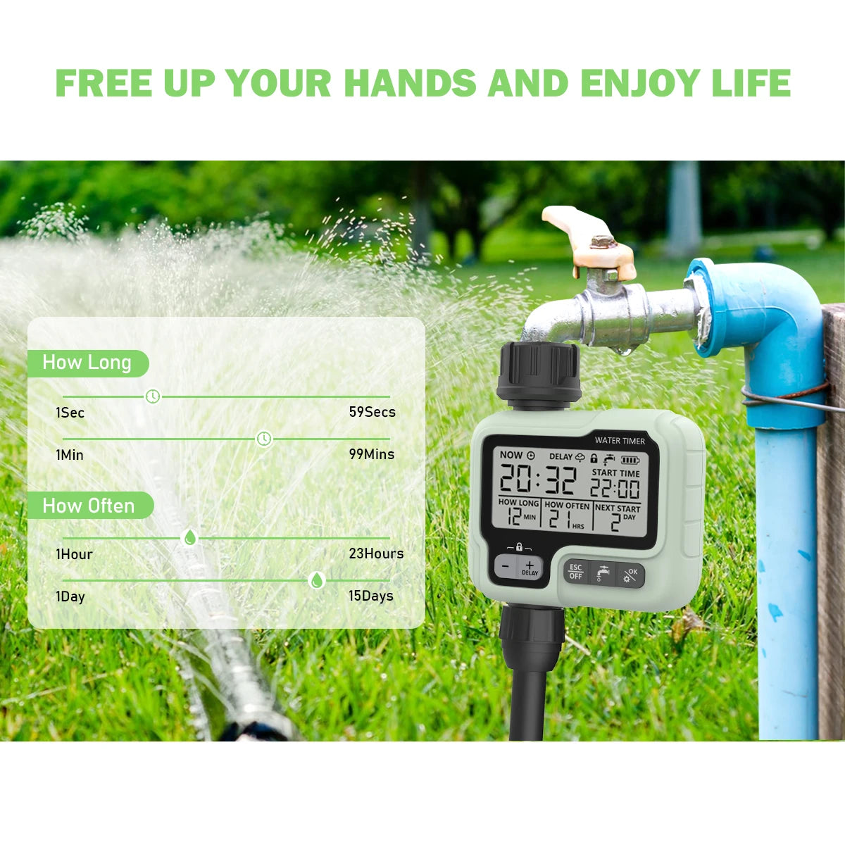 Automatic Digital Water Timer Garden Irrigation Sprinkler