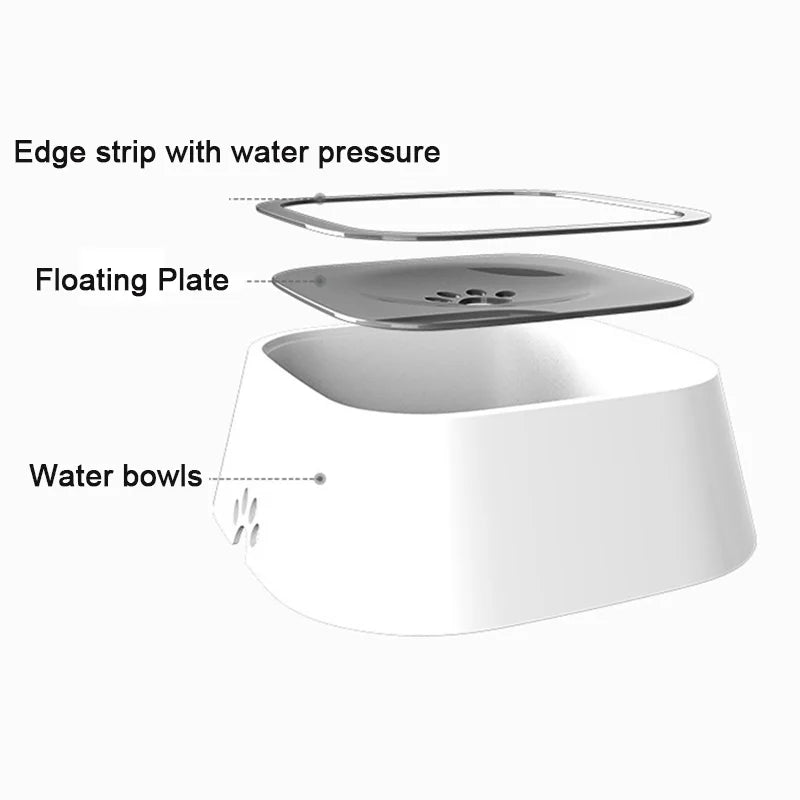 Anti-Spill Floating  Water Bowl for pets