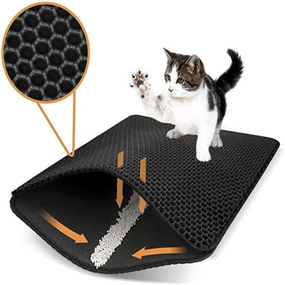 Double Layer Waterproof Cat Litter Mat