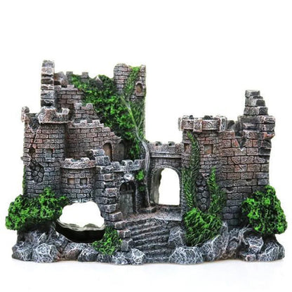 Enchanting Castle Aquarium Ornament