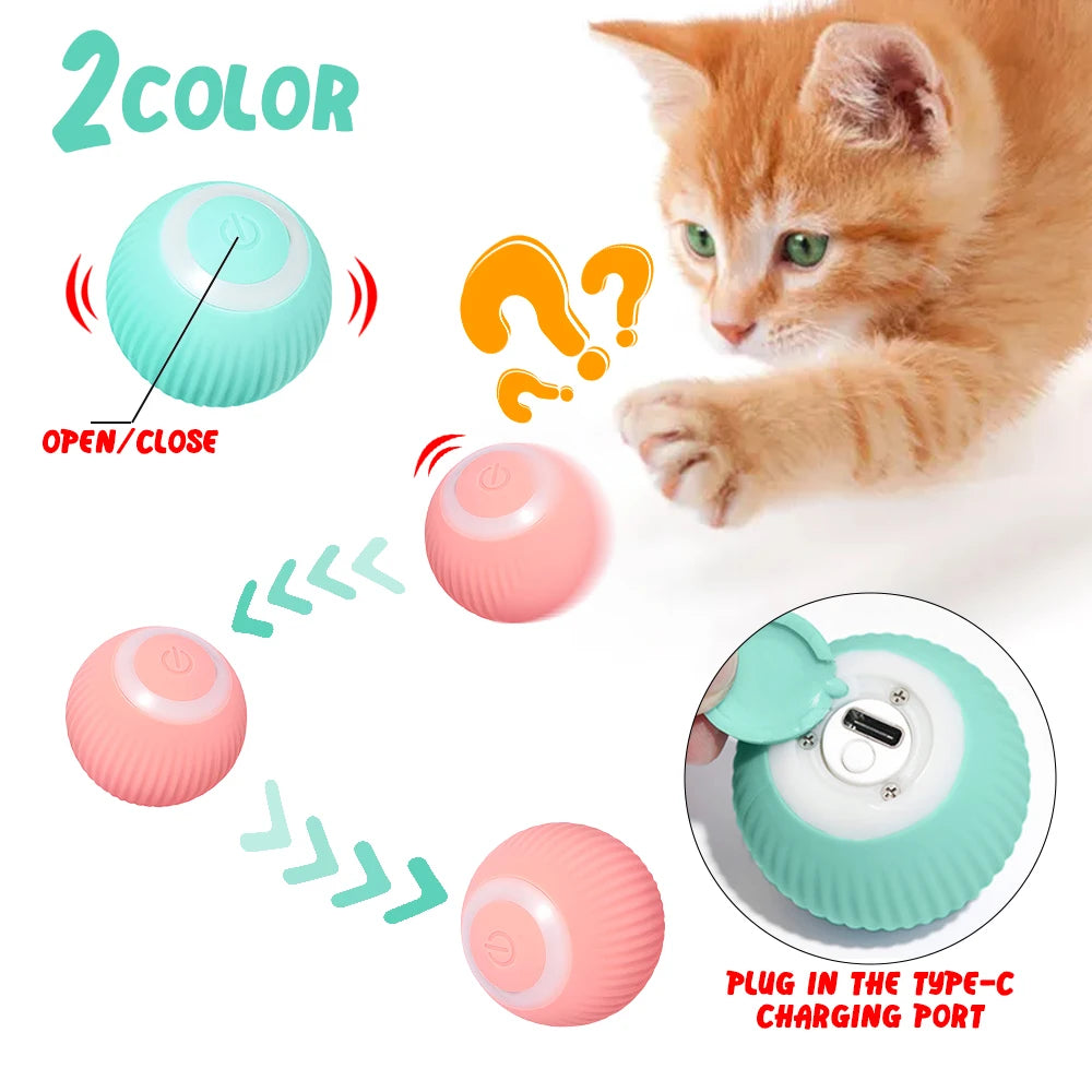 Automatic Rolling Ball - Interactive Smart Toy for Cats