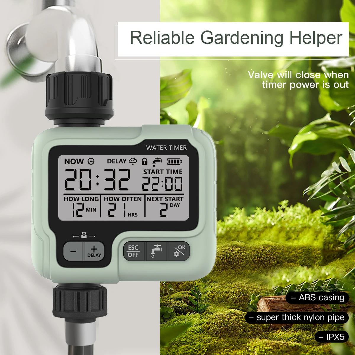 Automatic Digital Water Timer Garden Irrigation Sprinkler