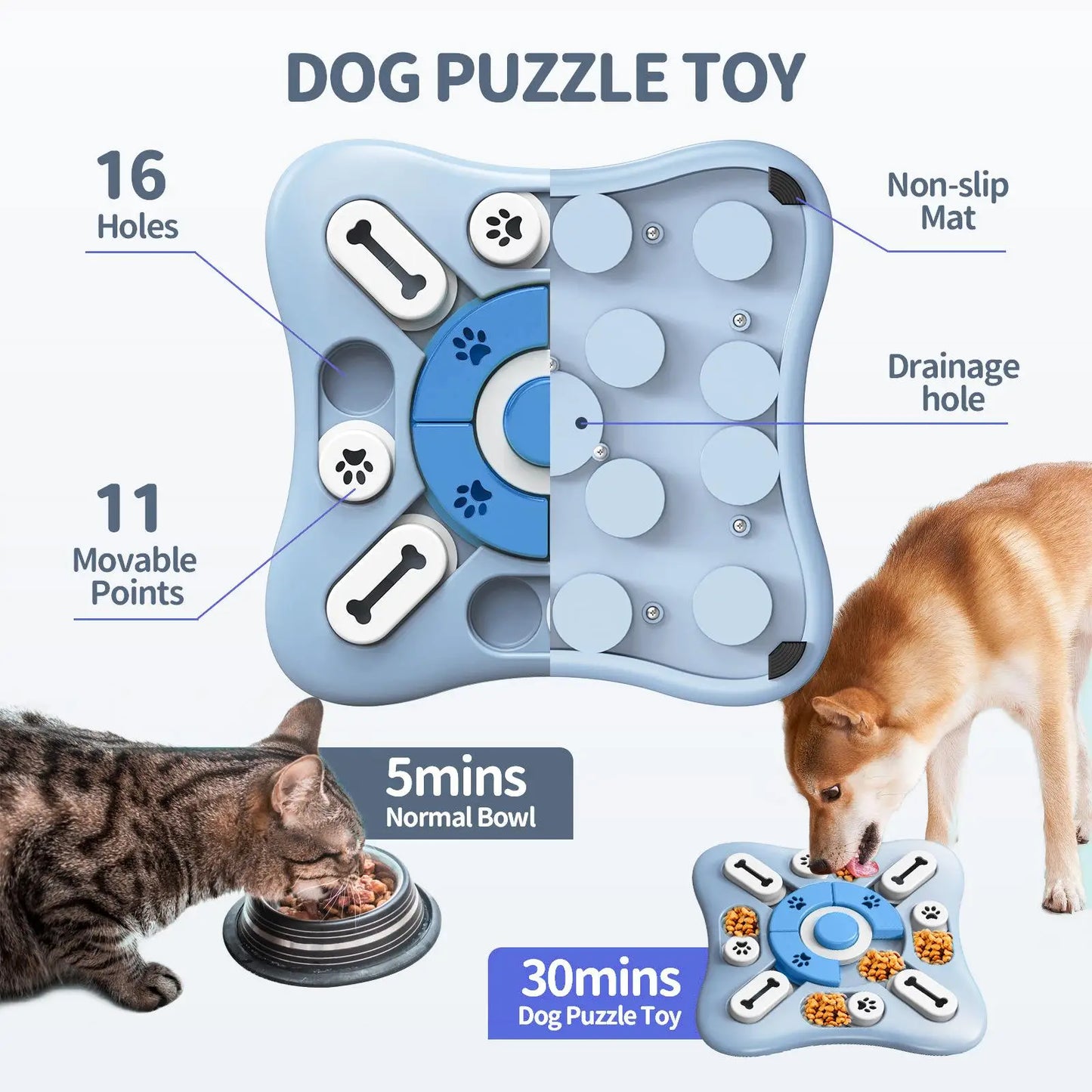 Interactive Slow Feeder Puzzle Toy for Pets