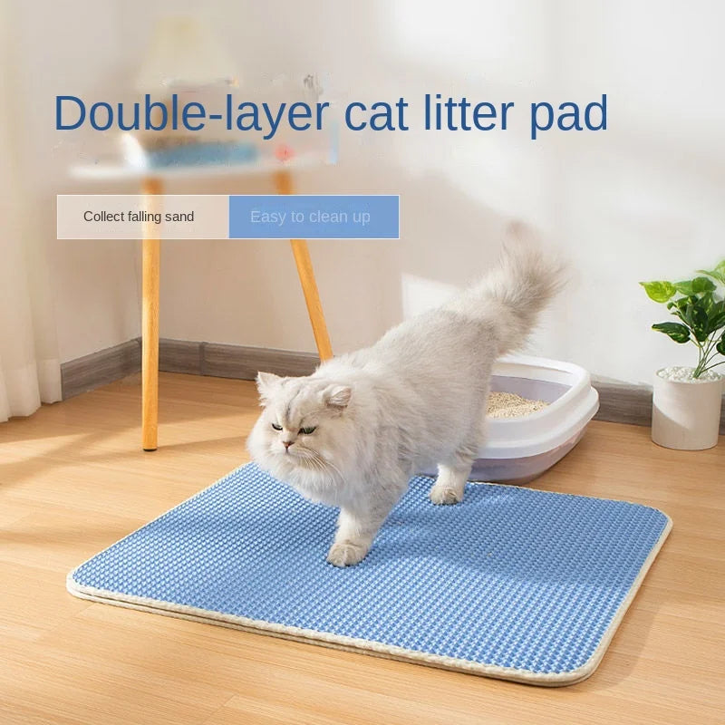 Double Layer Waterproof Cat Litter Mat