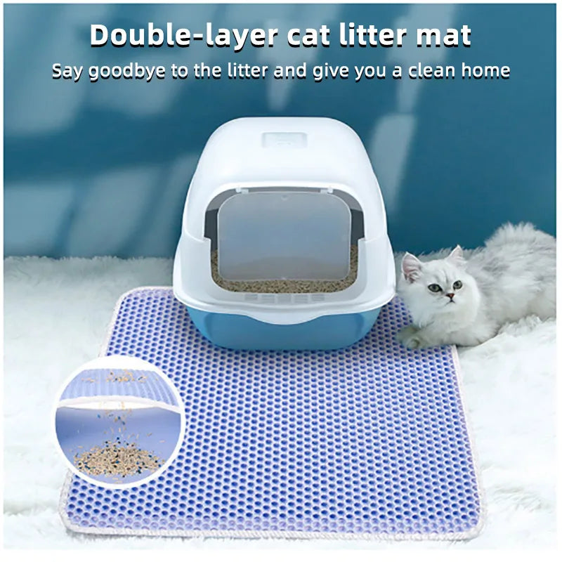 Double Layer Waterproof Cat Litter Mat