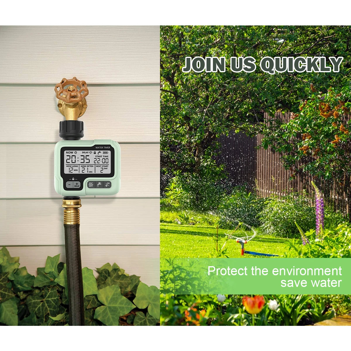 Automatic Digital Water Timer Garden Irrigation Sprinkler