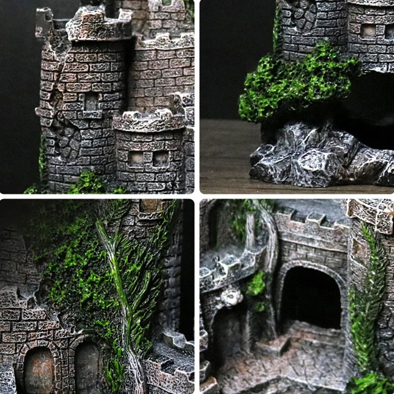 Enchanting Castle Aquarium Ornament