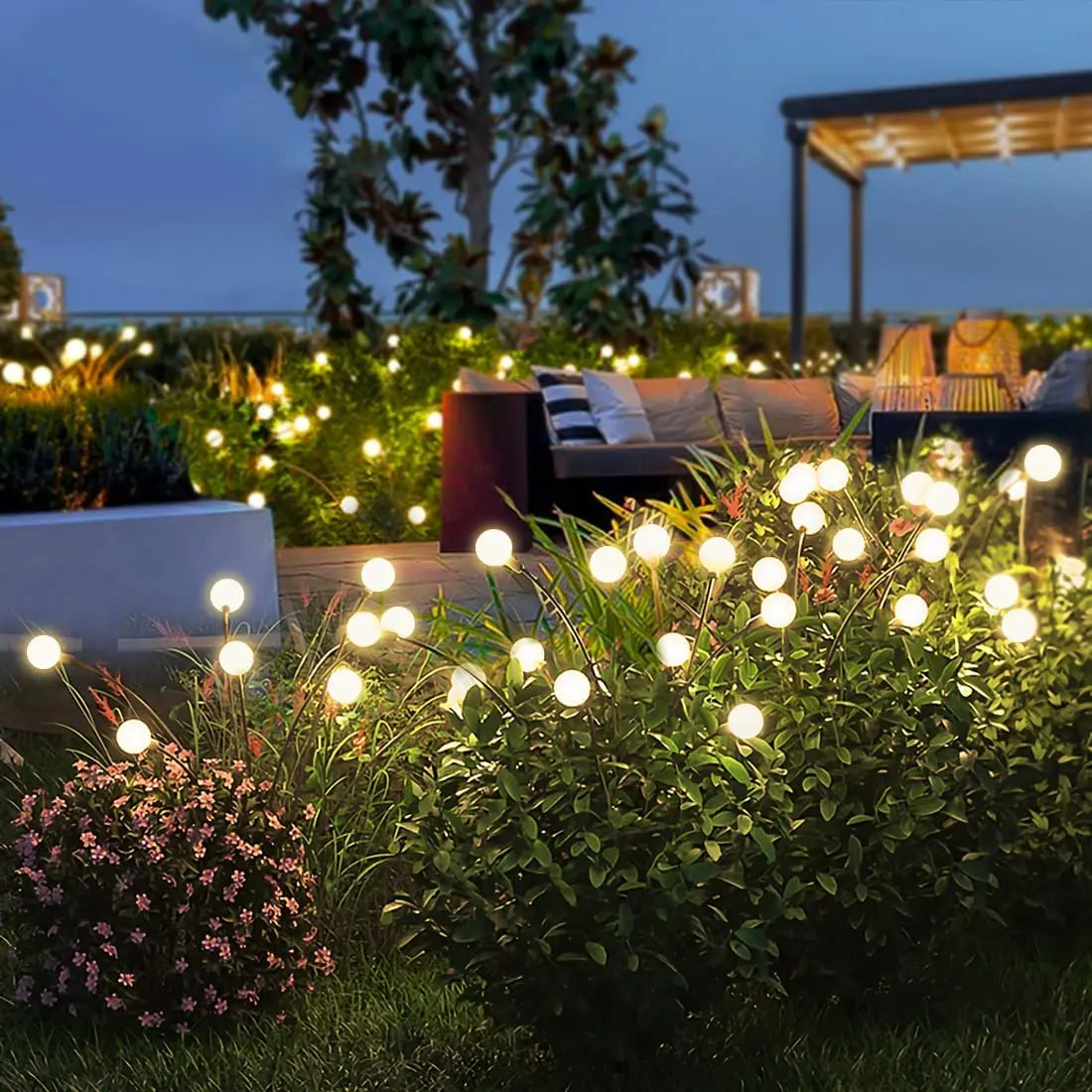 LED Solar Firefly Garden Lights – Waterproof, Vibrant Patio & Pathway Decor