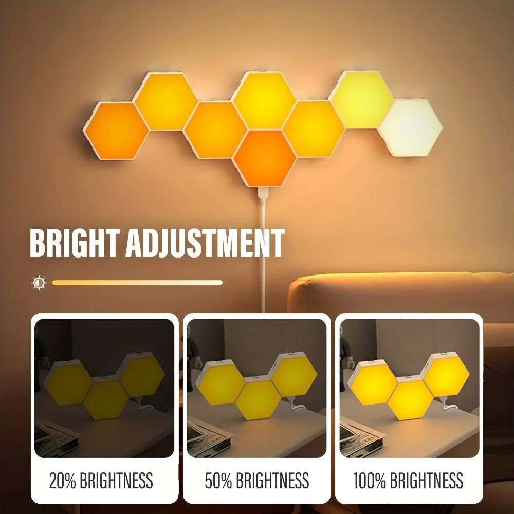 Colour Changing Hex Wall Light