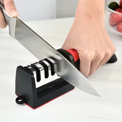 Hand-Held Multi-Functional 3/4-Segment Knife Sharpener