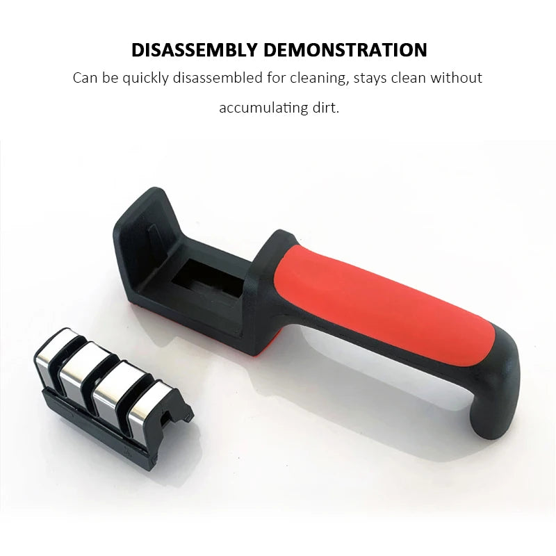 Hand-Held Multi-Functional 3/4-Segment Knife Sharpener