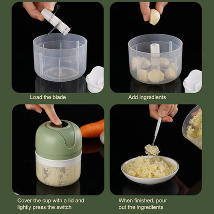 USB Mini Electric Garlic Chopper & Masher