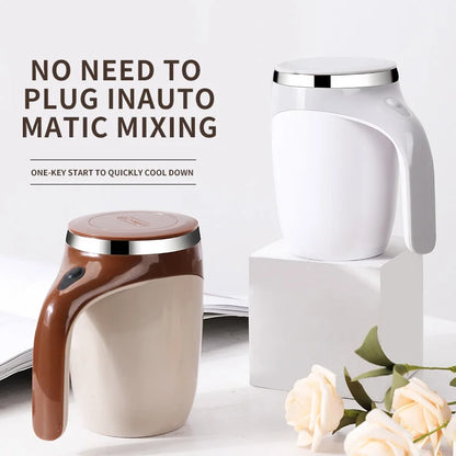 Automatic Stirring Mug – Portable Stainless Steel Coffee Mixer