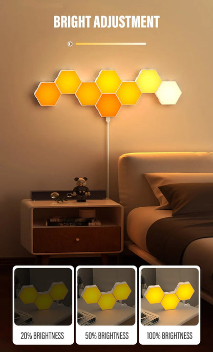 Colour Changing Hex Wall Light