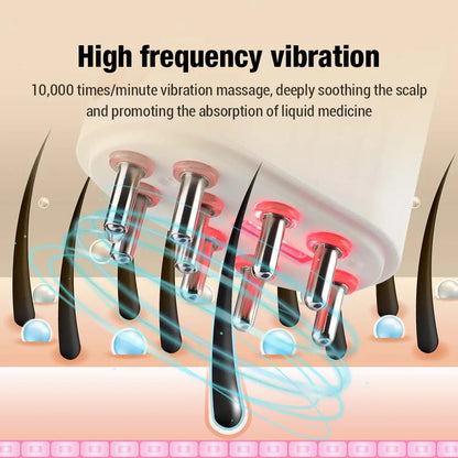 Microcurrent Hair Growth Massager with Oil Applicator