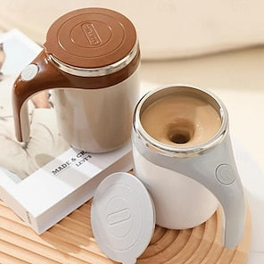 Automatic Stirring Mug – Portable Stainless Steel Coffee Mixer